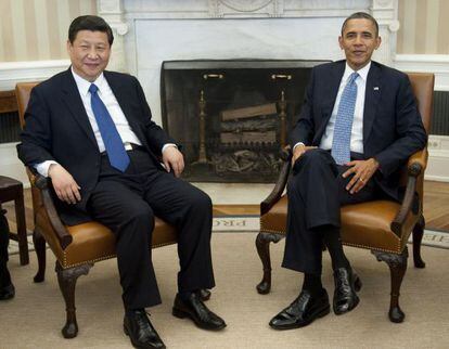 El vicepresidente chino Xi Jinping y el presidente de EE UU, Barack Obama.