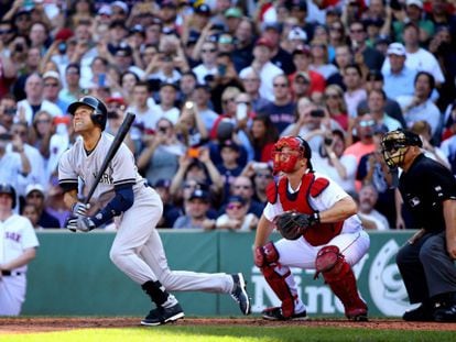 Jeter, durante su &uacute;ltimo partido, ante los Red Sox.