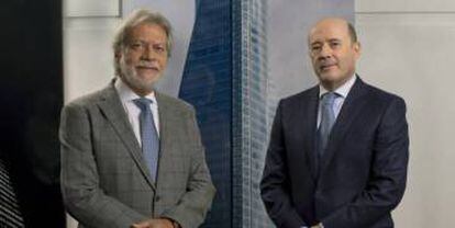 El presidente de OHLA, Luis Amodio, y el CEO José Antonio Fernández Gallar.