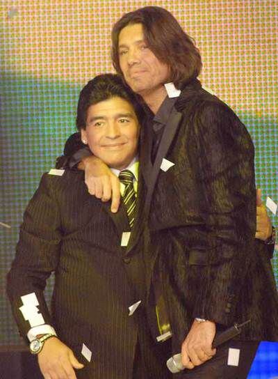 Diego A. Maradona y Marcelo Tinelli.