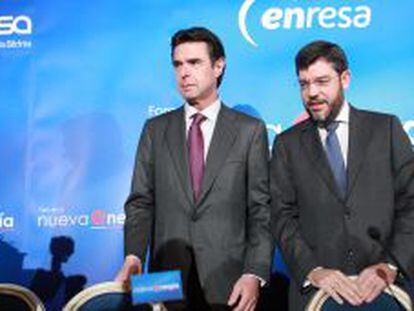 Jos&eacute; Manuel Soria, ministro de Industria, con Alberto Nadal, secretario de Estado de Energ&iacute;a. 