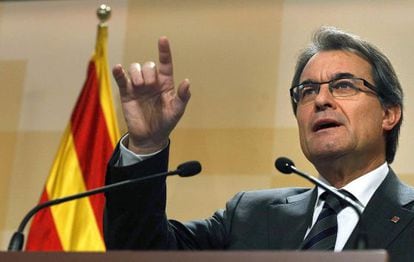 El presidente en funciones de la Generalitat, Artur Mas