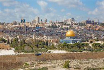 Vista de Jerusalén desde el Monte de los Olivos.