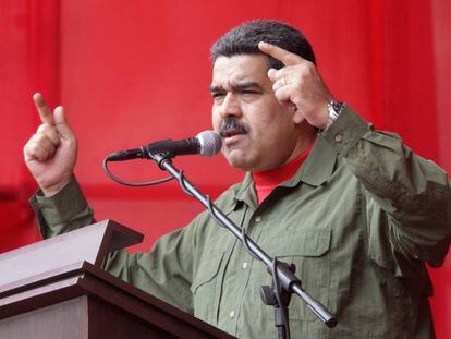 El presidente venezolano, Nicolás Maduro, el jueves en Caracas.