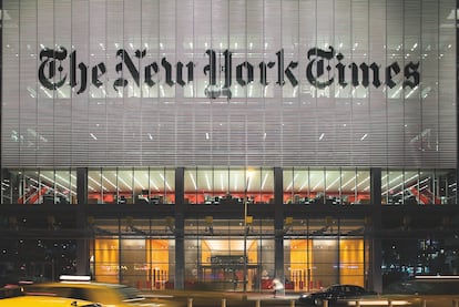 El edificio del diario The New York Times es una obra de Renzo Piano.