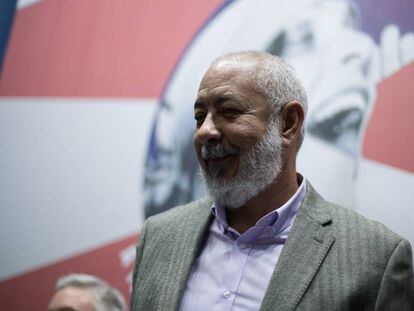 Padura, durante la conferencia en Casa Trotski