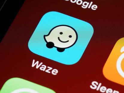 El icono de la app Waze
