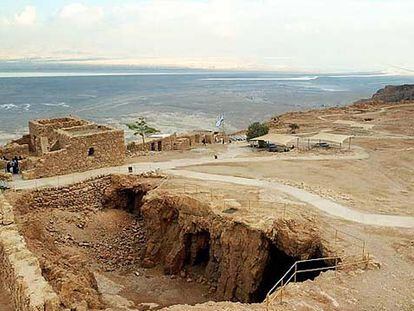 Excavaciones en la montaña de Masada, donde se encontró la semilla.