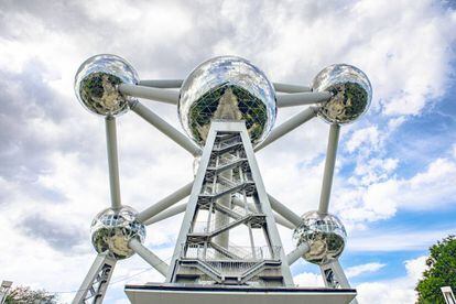 Exterior del Atomium, en Bruselas.