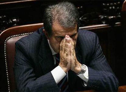 Romano Prodi, durante un debate sobre Presupuestos en el Parlamento en octubre de 2006.