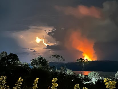 Fotografía tomada desde la ventana de la periodista Eliane Brum, en Altamira, Brasil, el 27 de agosto.