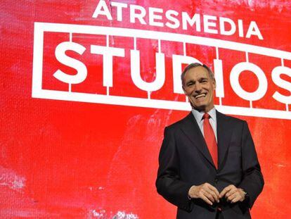 Silvio González, consejero delegado de Atresmedia, en la presentación de Atresmedia Studios. 