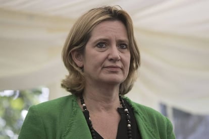 La ministra del Interior brit&aacute;nica, Amber Rudd.