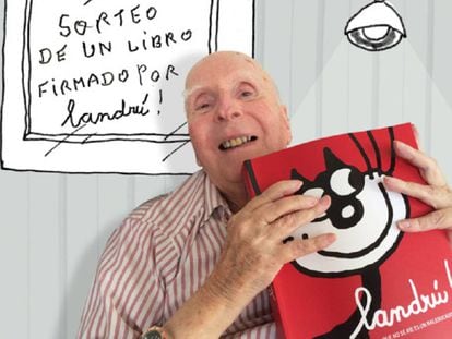 Landr&uacute; en 2016, con su libro &quot;Llandr&uacute;. El que no se rie es un maleducado&quot;