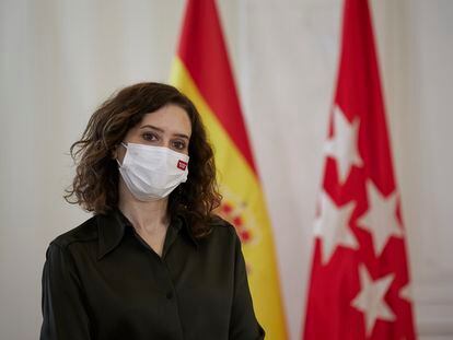 La presidenta de la Comunidad de Madrid, Isabel Díaz Ayuso, durante un acto el pasado lunes.