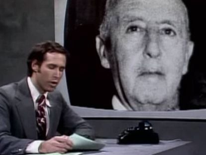 Un instante del programa 'Saturday Night Live' en 1975