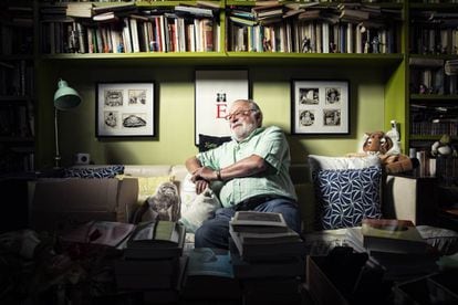 Fernando Savater, en su casa en Madrid el pasado viernes.