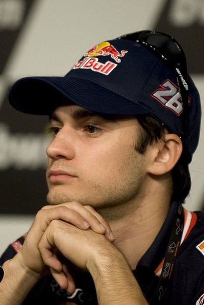 Pedrosa, ayer en Jerez.