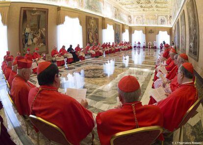 Celebración del Consistorio Ordinario Público para las canonizaciones de varios beatos.