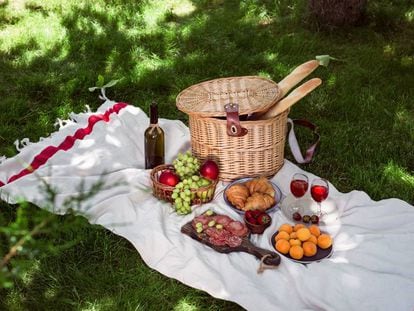 Picnic en un parque. 