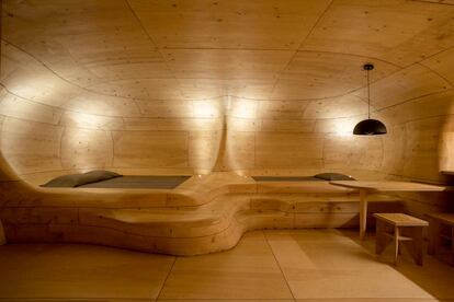 The facilities of the 'resort' Hydas Mountain (Greece).