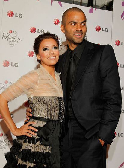 Eva Longoria y Tony Parker, la pasada primavera en Hollywood.