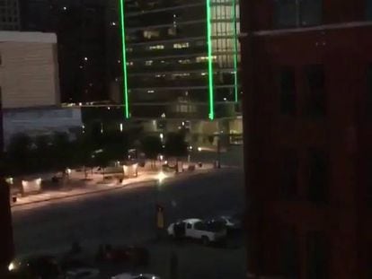 Un testigo graba el tiroteo de Dallas