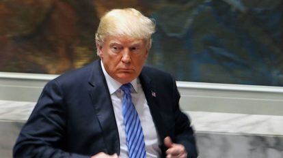 El presidente de EE UU, Donald Trump, en el Consejo de Seguridad de la ONU.