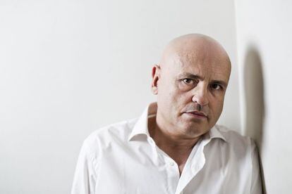 Juan Carlos Pérez de la Fuente, ayer en su casa de Madrid.