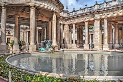 Una de las fuentes de Montecatini Terme, en la Toscana italiana. 