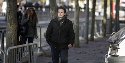 Oriol Pujol llega a la Audiencia Nacional, el 10 de diciembre de 2018.