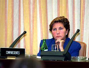 Pilar Giménez-Reyna, durante su comparecencia en el Congreso.