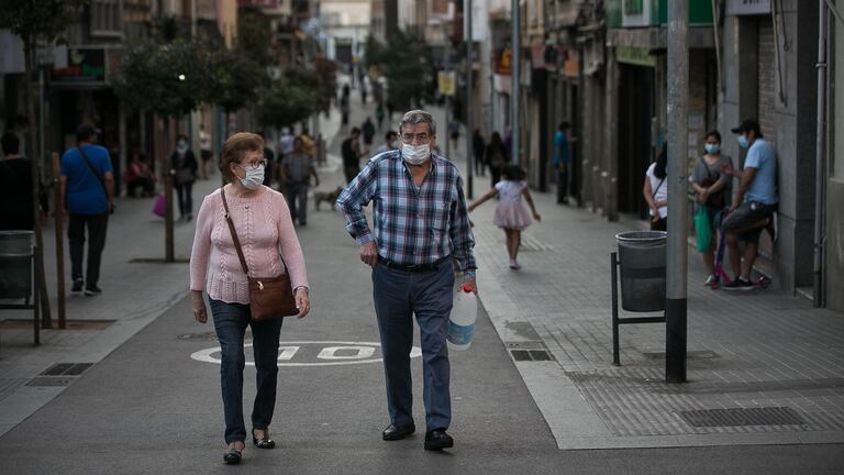 El barrio de la Torrassa de L'Hospitalet, en mayo, durante la crisis sanitaria del coronavirus.