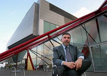 Paul Krugman, en el Centro de Convenciones del Fórum.