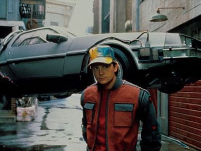 Fotograma de 'Retorn al futur II' amb Michael J. Fox el 2015.