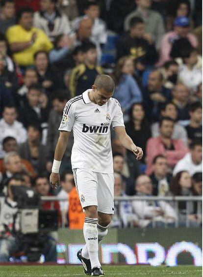 Pepe, cabizbajo en el partido contra el Getafe.