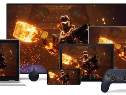 Dispositivos para la plataforma de juegos Stadia.
