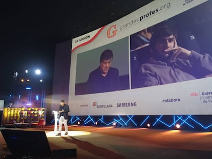 Toni Nadal durante el evento ¡Grandes Profes 2020! celebrado este sábado en los cines Kinépolis.