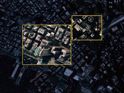 Imagen de satélite para localizar lugares de difícil acceso.