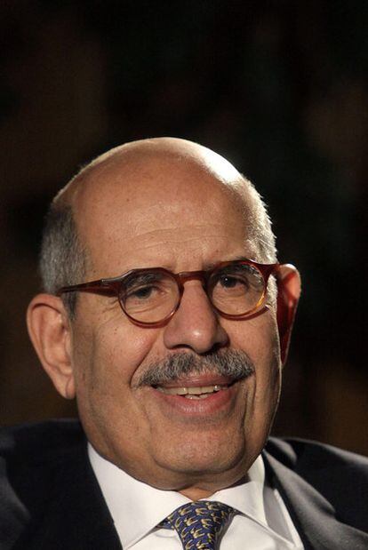 Mohamed El Baradei, durante una entrevista en 2009