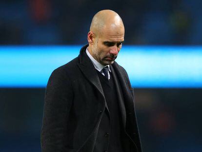 Guardiola, en el partido ante el Tottenham.