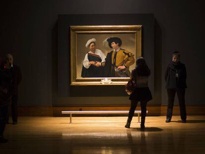La buenaventura de Caravaggio en el museo MUNAL de Ciudad de M&eacute;xico 