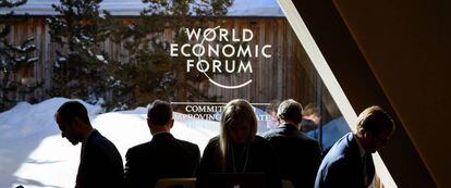 Asistentes a la reunión del Foro Económico Mundial en Davos el pasado mes de enero.