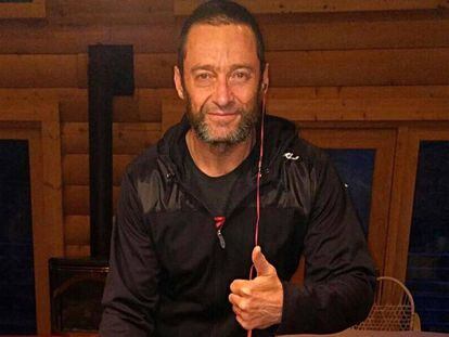 Hugh Jackman, en la fotograf&iacute;a publicada en su Instagram.