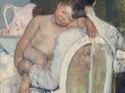 El cuadro 'Mujer sentada con un niño en brazos' (1890), de Mary Cassatt.