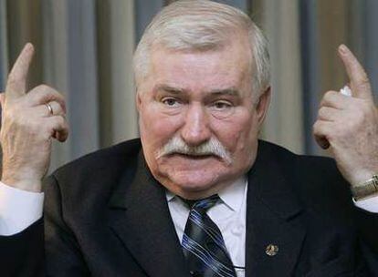 Lech Walesa, durante una entrevista en el 25 aniversario de la ilegalización de Solidaridad, en diciembre de 2006.