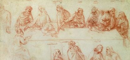 'Estudio para La última cena', de Leonardo da Vinci