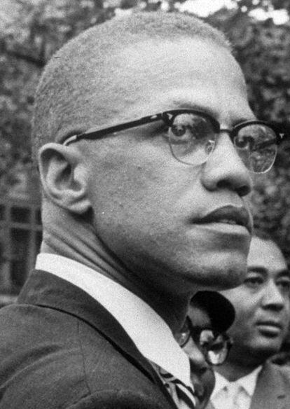 Foto de archivo de Malcolm X, el líder de los derechos civiles de los afroamericanos en Estados Unidos
