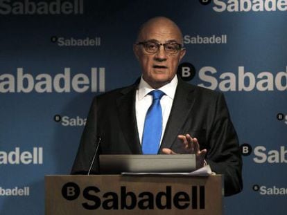 El presidente de Banco Sabadell, Josep Oliu. EFE/Archivo