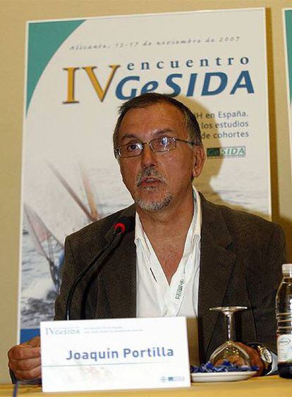 El especialista Joaquín Portilla, hoy en las jornadas sobre el sida que se celebran en Alicante.